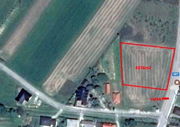 Pozemok 3376m2, na výstavbu rodinných domov - Ratnovce