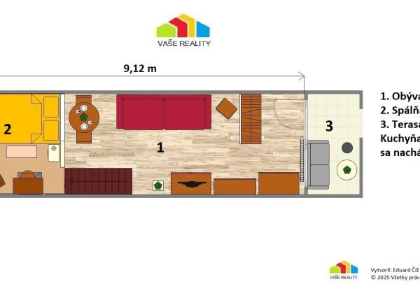Na predaj loft s galériou, 35 m², Rybničná ulica, Vajnory
