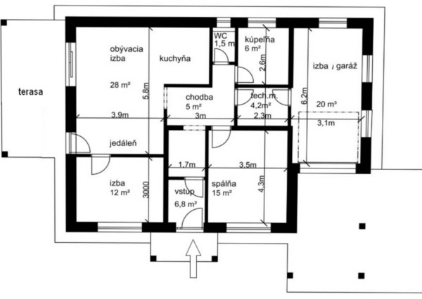 NOVOSTAVBA 4-IZBOVÉHO BUNGALOVU LEN 7 KM OD PIEŠŤAN – SOKOLOVCE