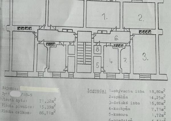 3izb byt-Považská Bystrica -Tatranská
