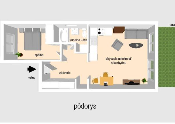 NA PREDAJ – 2-izbový byt 49 m2 v novostavbe RiverResort, Banka 