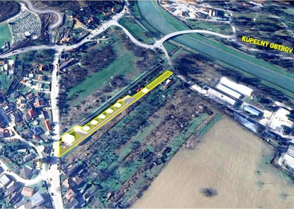 Stavebný pozemok 2700 m2 resp. 6580 m2 pri kúpeľnom ostrove Piešťany