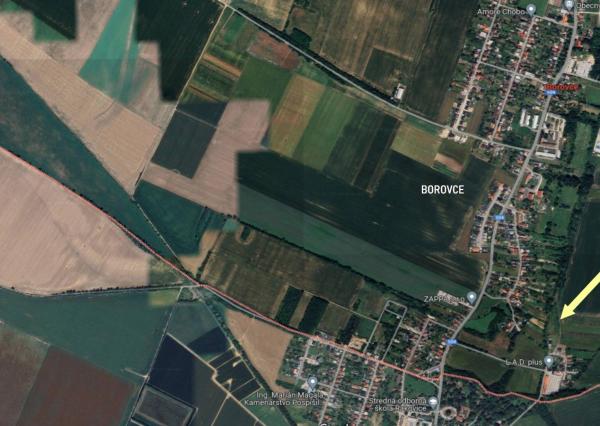 PREDAJ STAVEBNÝ POZEMOK 409 M² BOROVCE /VODA, ELEKTRINA, KANALIZÁCIA/