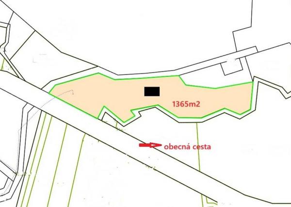 Rekreačný pozemok s chatou so súpisným číslom, Moravany nad Váhom