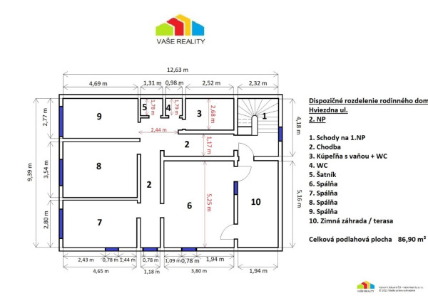 6-izbový RD, 235 m², pozemok 672 m², klimatizovaný, novostavba 2023