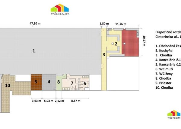 Obchodný priestor, 1207 m², Cintorínska ul, BA–I Staré Mesto