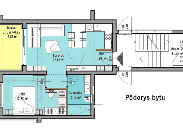 Zadar: 2i byt s terasou, záhradou a 2 parkovacími miestami!