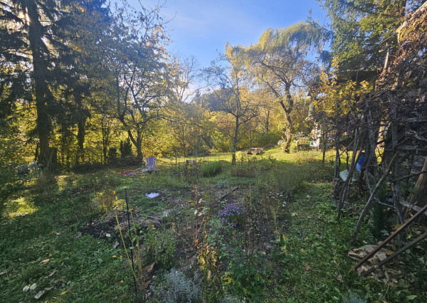 Záhrada s chatkou v kúpeľnom meste Trenčianske Teplice, 305 m2