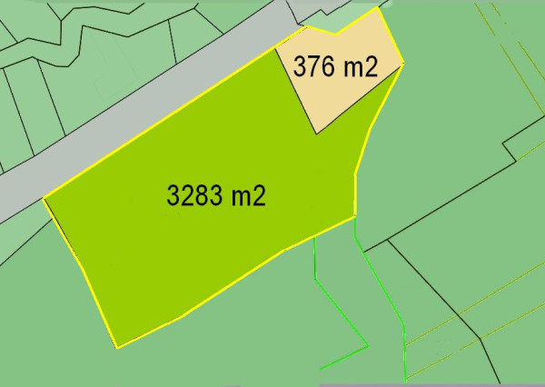 Rozľahlý stavebný pozemok 3660m2 Myjavské kopanice - Krajné