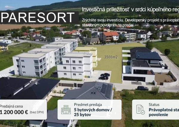 SPARESORT PIEŠŤANY - Investičná príležitosť v srdci kúpeľov