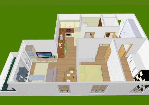 Výnimočný 3-izbový apartmán s balkónom, 71 m², Nový Ružinov
