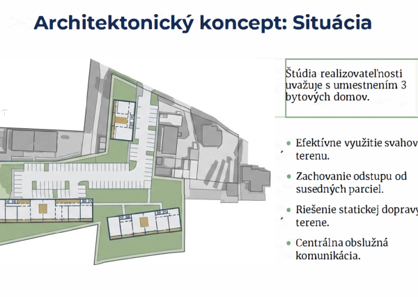 Stavebný pozemok 8900 m2 pre Developera - Myjava Jablonská