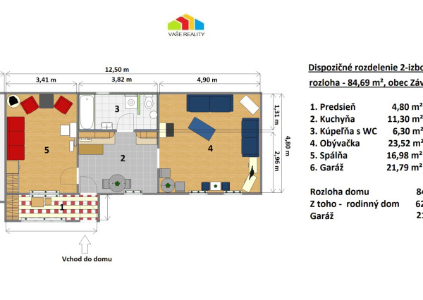 Útulný rodinný dom s garážou a krbom v pokojnej obci Závod – len 45 km od Bratislavy