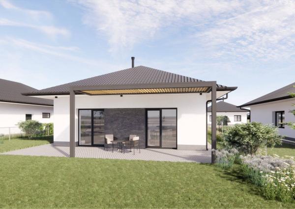 SKVELÁ CENA! NOVOSTAVBA 100 M2 BUNGALOV 4+1 *TYP 1* S POTOKOM, PRAŠNÍK