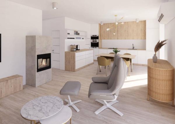 SKVELÁ CENA! NOVOSTAVBA 100 M2 BUNGALOV 4+1 *TYP 1* S POTOKOM, PRAŠNÍK