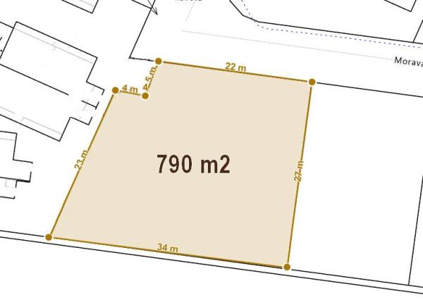 Stavebný pozemok v obci Banka pri Piešťanoch – 790 m²