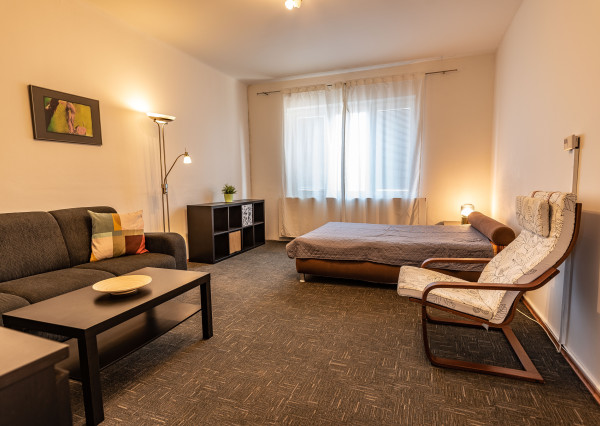 Na prenájom 1 izb. byt 42 m², klimatizovaný, Kúpeľná  ul, BA I – Staré Mesto, od 1.7.2026