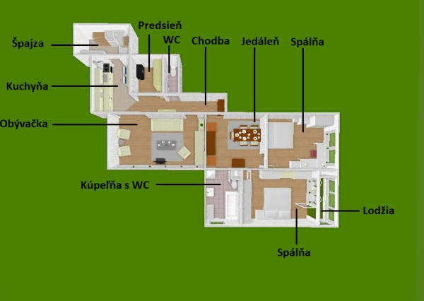 Na prenájom priestranný 3-izbový byt s lodžiou, 101 m², nádherný výhľad na Bratislavu,Zadunajská cesta, Petržalka, od 10/2026