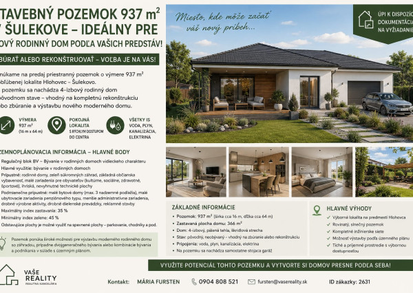 Predaj 4 izbový rodinný dom Šulekovo