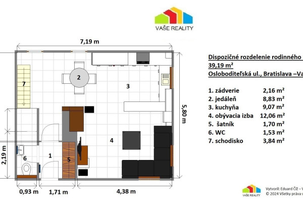 Na predaj výnimočný 3-izbový rodinný dom, 249 m², Vajnory
