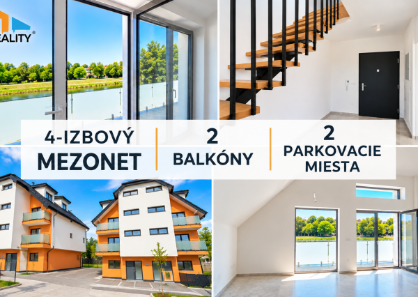 VÝNIMOČNÝ 4-IZBOVÝ MEZONET PRI PIEŠŤANOCH – 2 BALKÓNY + 2 PARKOVACIE MIESTA /VIDEO/