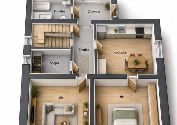 Dva rodinné domy,  na pozemku 763 m² – Horná Breznica