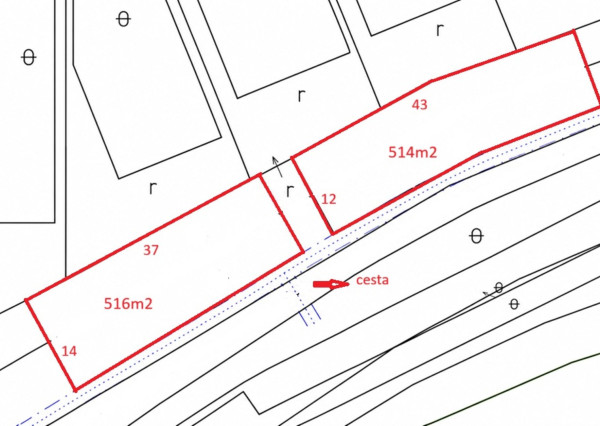 STAVEBNÝ POZEMOK 516 m² – RATNOVCE, LEN KÚSOK OD PIEŠŤAN