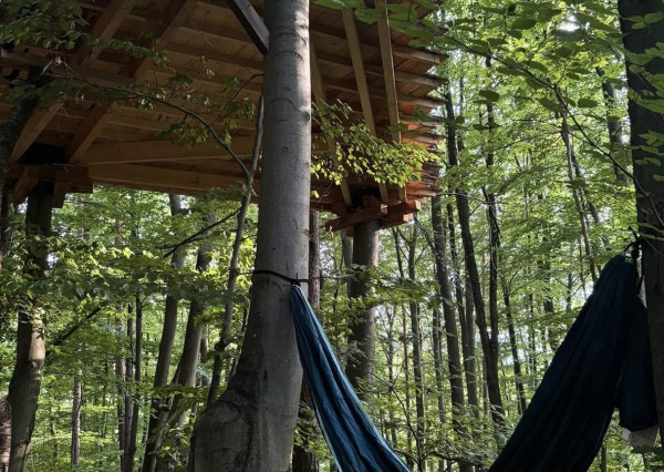 PREDAJ: Unikátny domček v korunách stromov (Treehouse) 35m2 s veľkým pozemkom – Trenčianske Teplice