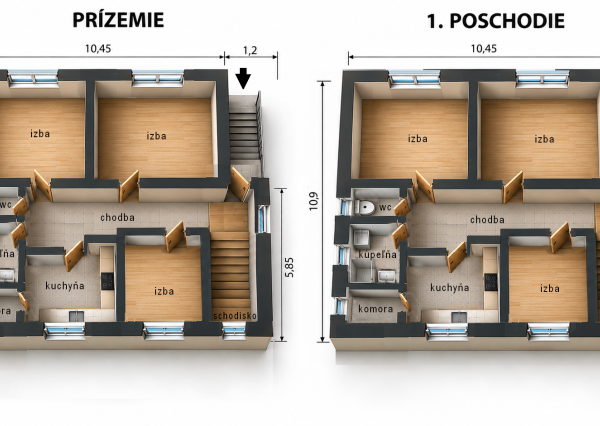 6-izbový rodinný dom s krásnou okrasnou záhradou – Piešťany, Floreát