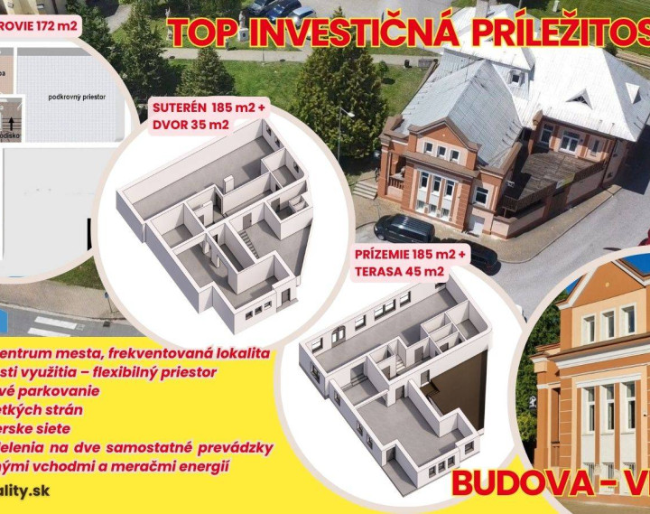 REZERVOVANÉ !  - Podnikateľský objekt VRBOVÉ 