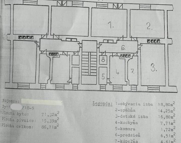 3izb byt-Považská Bystrica -Tatranská