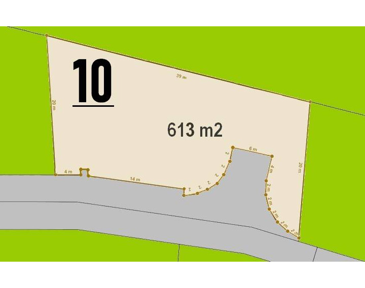 PREDAJ STAVEBNÝ POZEMOK 613 M² BOROVCE /VODA, ELEKTRINA, KANALIZÁCIA/