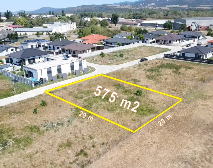 Stavebný pozemok 575 m2, Horná Streda