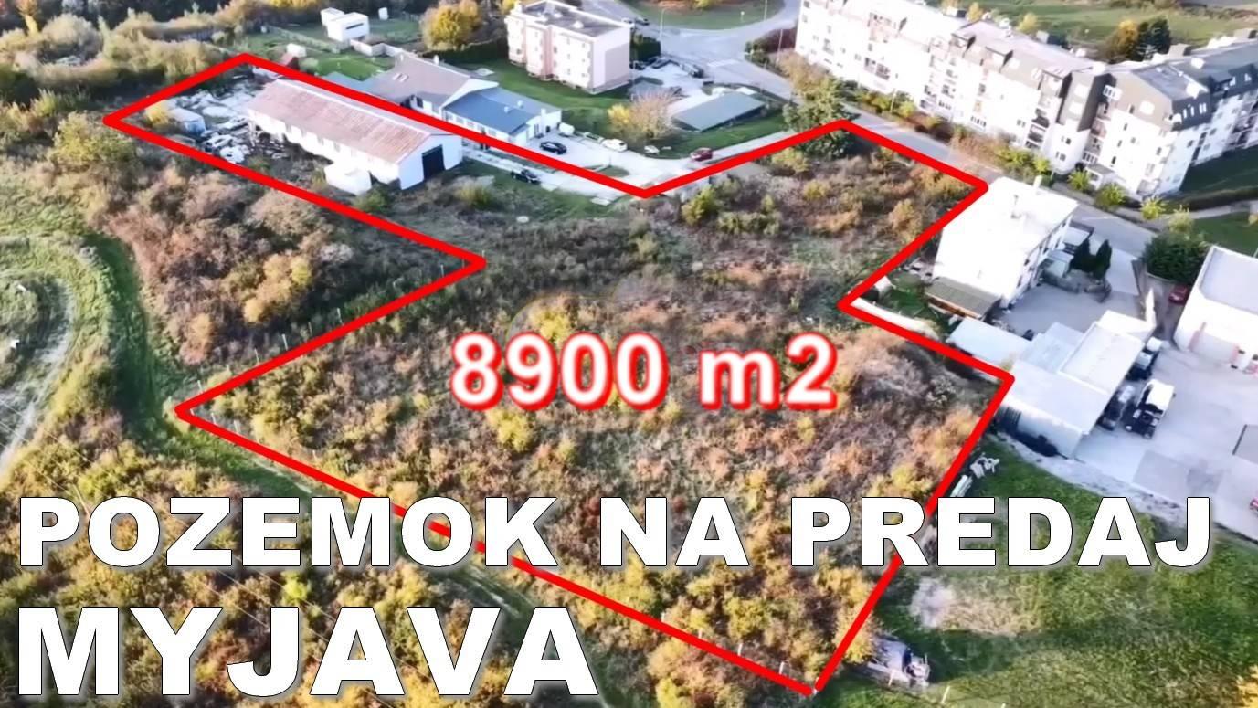 Stavebný pozemok 8900 m2 pre Developerský projekt Myjava Jablonská