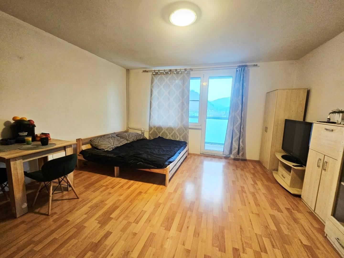 Slnečná,priestranná garsónka v kúpeľnom meste Trenčianske Teplice 