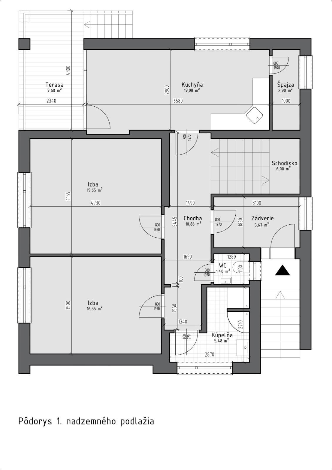 Rodinný dom v centre Dubnice nad Váhom, pozemok 583 m2