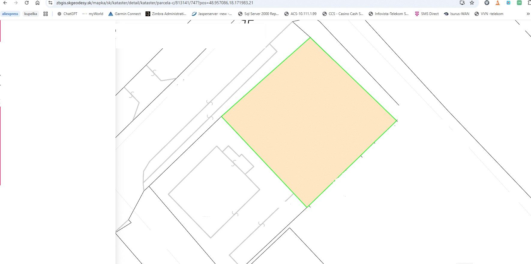 Stavebný pozemok v centre, Dubnica nad Váhom,  394 m2