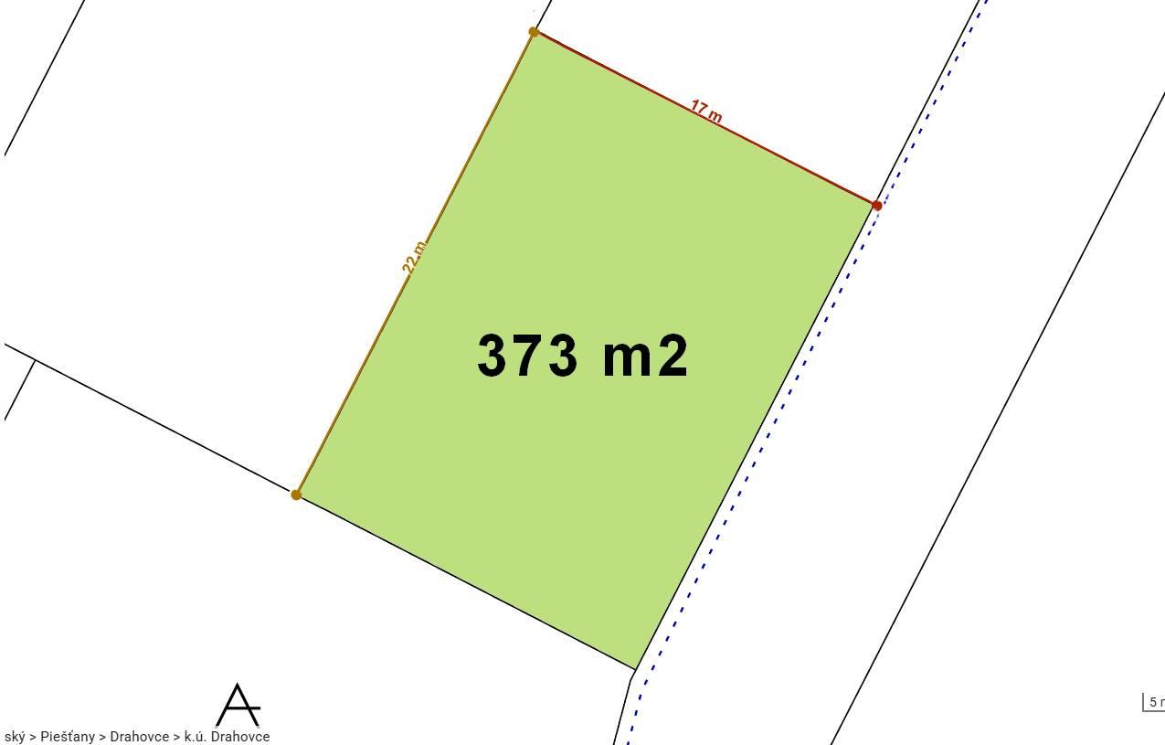 STAVEBNÝ POZEMOK 373 m2 PIEŠŤANY - DRAHOVCE, Jozefov dvor