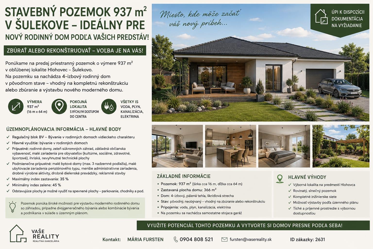 Predaj 4 izbový rodinný dom Šulekovo