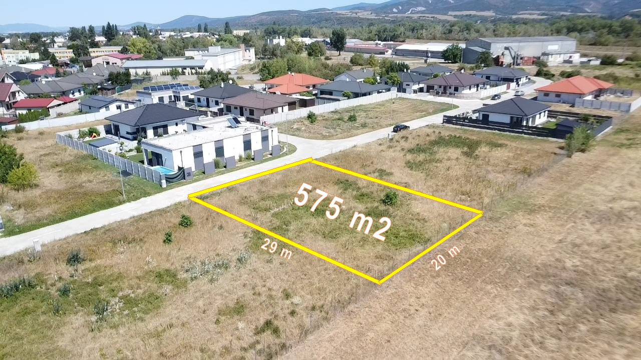 Stavebný pozemok 575 m2, Horná Streda