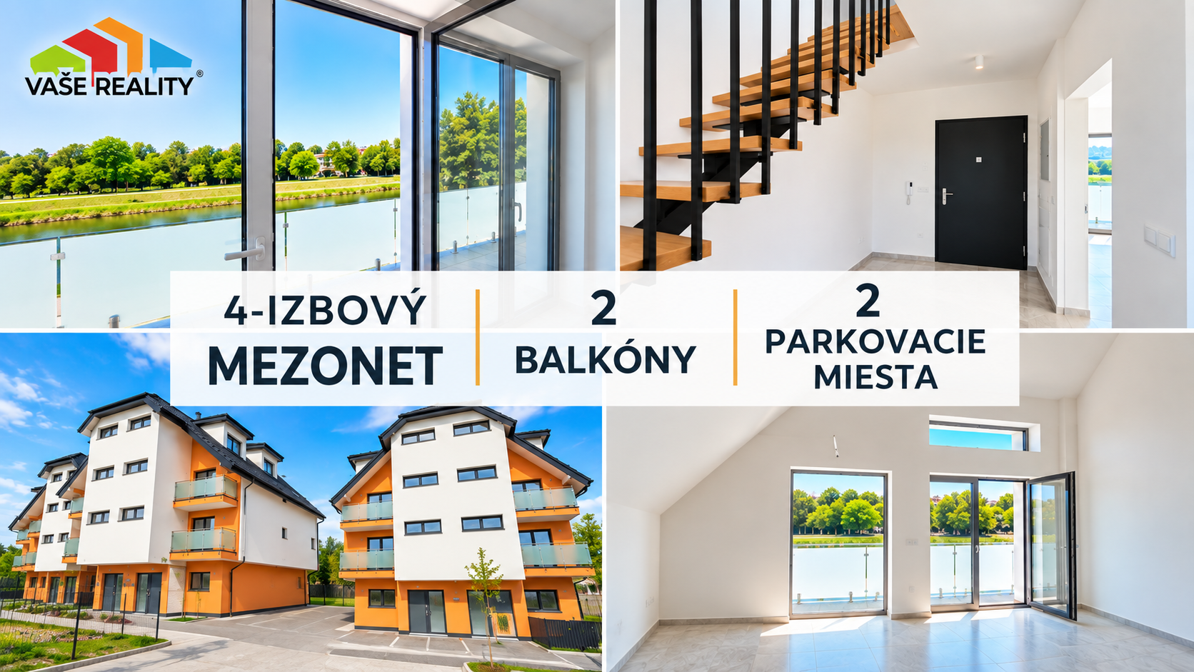 VÝNIMOČNÝ 4-IZBOVÝ MEZONET PRI PIEŠŤANOCH – 2 BALKÓNY + 2 PARKOVACIE MIESTA /VIDEO/